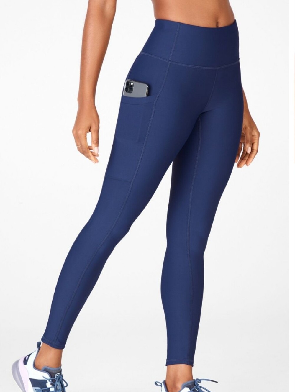Fabletics Cold Weather High-Waisted Pocket Legging Small Navy